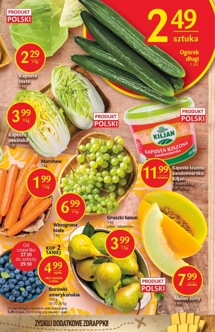 Gazetka promocyjna Delikatesy Centrum - Gazetka DC42 - ważna 27.10 do 02.11.2022 - strona 15 - produkty: Gruszki, Wino, Winogrona