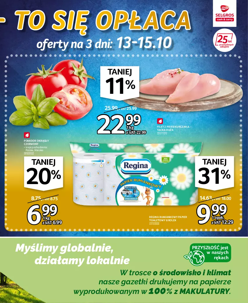 Gazetka promocyjna Selgros - Oferta spożywcza - ważna 06.10 do 19.10.2022 - strona 3 - produkty: Filet z piersi kurczaka, Gin, Kurczak, Papier, Papier toaletowy, Rum