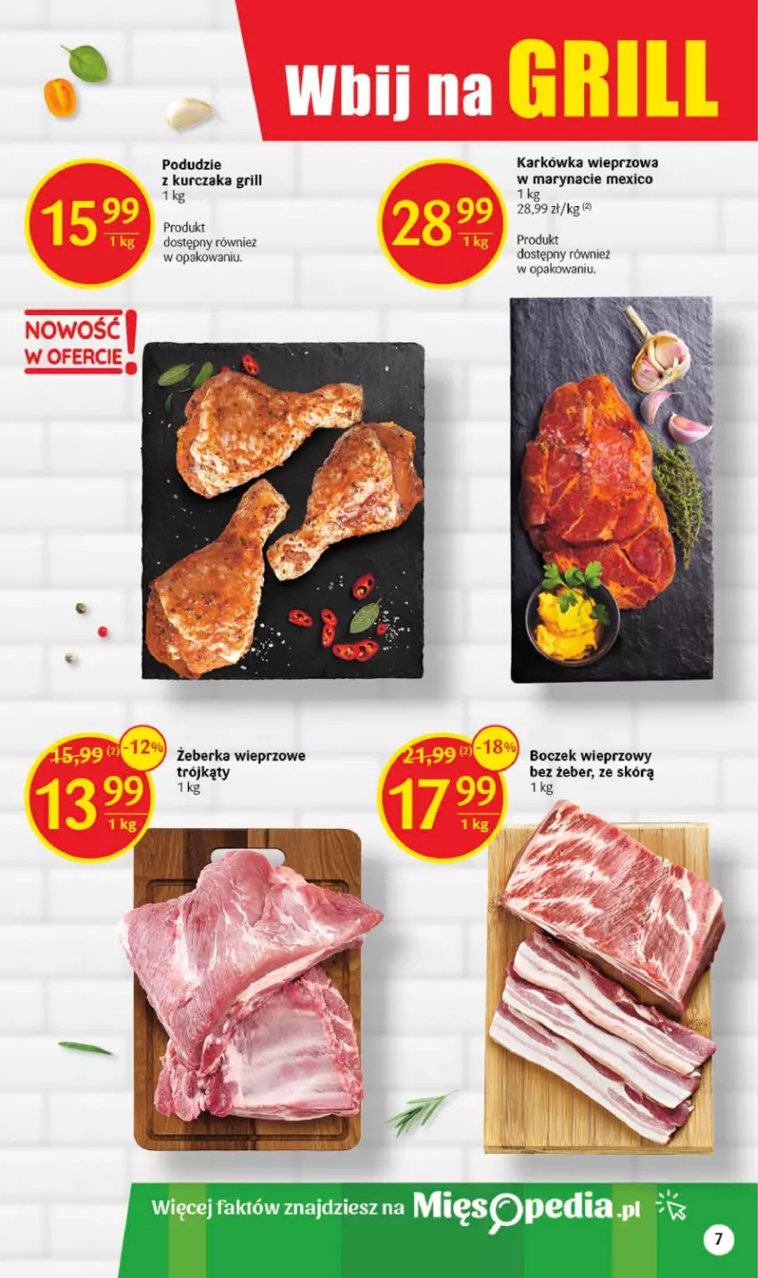 Gazetka promocyjna Delikatesy Centrum - Gazetka DC18 - ważna 11.05 do 17.05.2023 - strona 7 - produkty: Boczek, Boczek wieprzowy, Fa, Grill, Karkówka wieprzowa, Kurczak