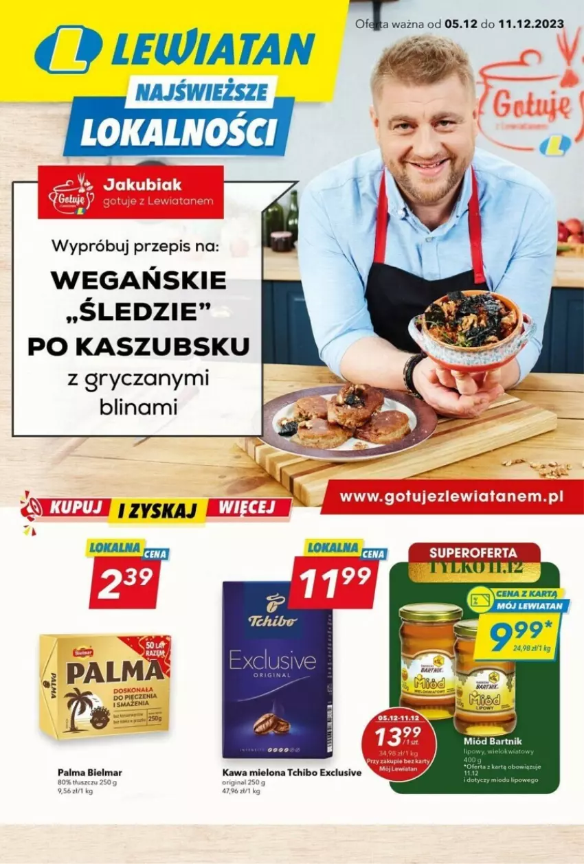 Gazetka promocyjna  - ważna 05.12 do 11.12.2023 - strona 1 - produkty: Gry, Kawa, Kawa mielona, Palma, Piec, Tchibo