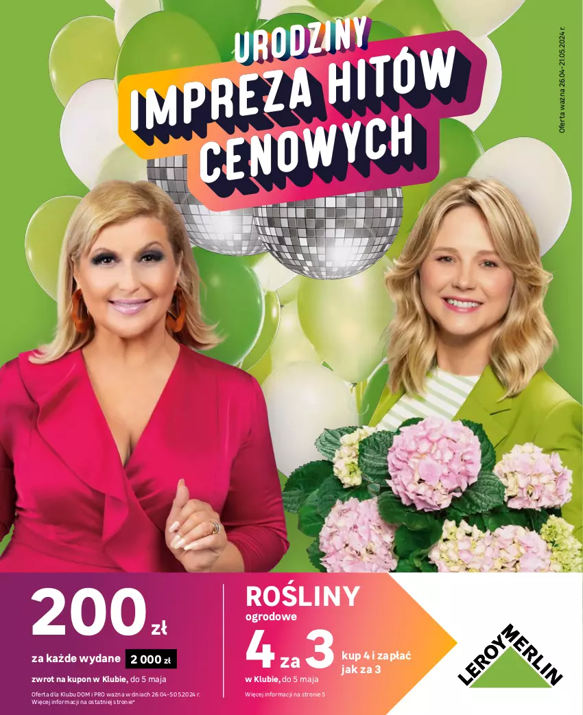 Gazetka promocyjna Leroy Merlin - Gazetka Leroy Merlin - ważna 26.04 do 21.05.2024 - strona 1