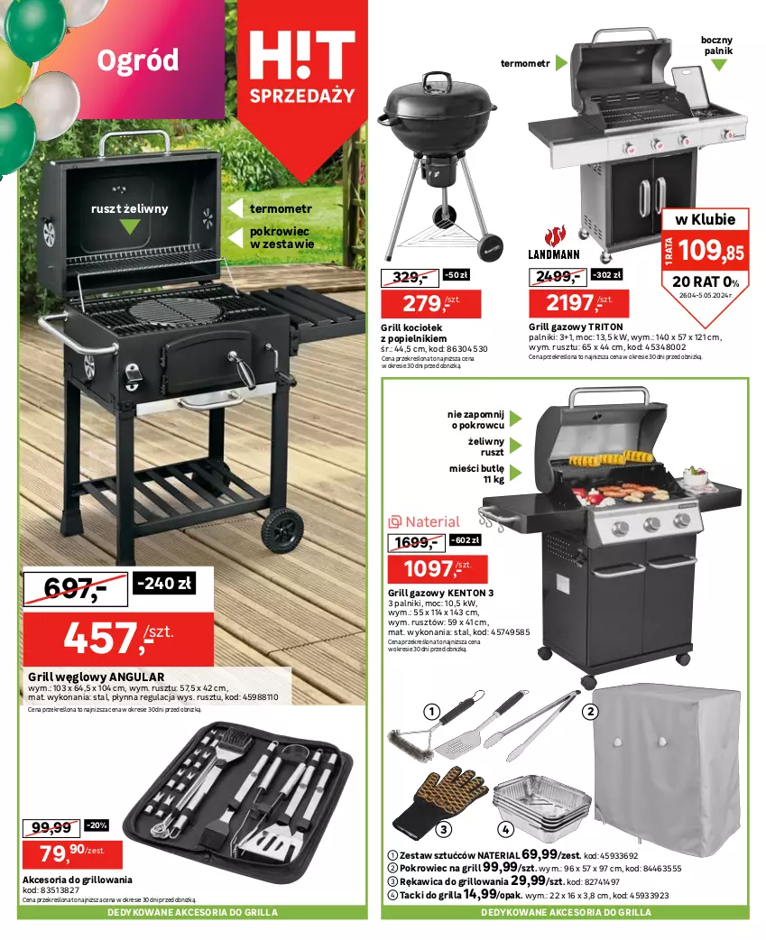 Gazetka promocyjna Leroy Merlin - Gazetka Leroy Merlin - ważna 26.04 do 21.05.2024 - strona 4 - produkty: Gra, Grill, Grill gazowy, Koc, Nawóz, Ogród, Pokrowiec, Por, Rama, Ser, Termometr, Zestaw sztućców