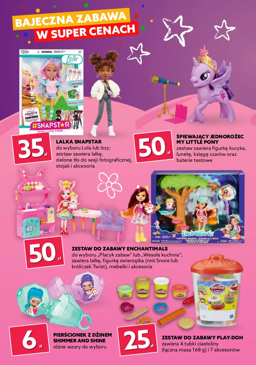 Gazetka promocyjna Dealz - Super Hity na Dzień Dziecka! - sprawdź ofertę! - ważna 07.06 do 30.06.2021 - strona 2 - produkty: Disney, Enchantimals, Frozen, Gra, Jednorożec, Kosz, Kuchnia, Lalka, Littlest Pet Shop, My Little Pony, Pierścionek, Play-Doh, Stojak