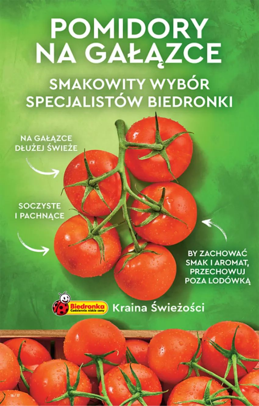 Gazetka promocyjna Biedronka - ważna 17.06 do 22.06.2022 - strona 16 - produkty: Dron, Pomidory