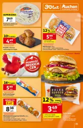 Gazetka promocyjna Auchan - Gazetka 30 Lat Hipermarket Auchan - Gazetka - ważna od 12.08 do 12.08.2026 - strona 21 - produkty: Sos, Przekąska śledziowa, Kask, Bułeczki, Burger, Olej
