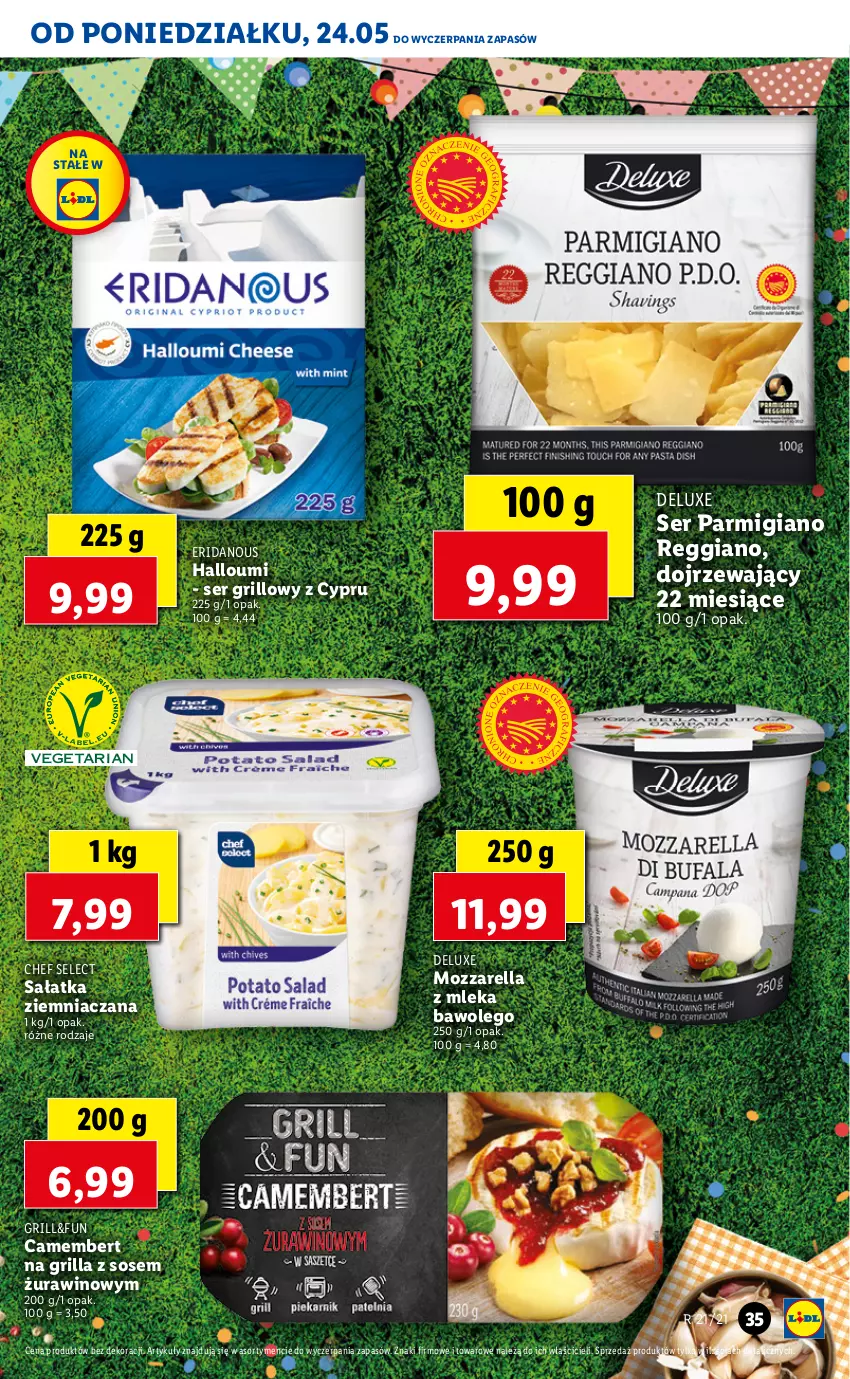 Gazetka promocyjna Lidl - GAZETKA - ważna 24.05 do 26.05.2021 - strona 35 - produkty: Camembert, Grill, LEGO, Mozzarella, Sałat, Sałatka, Ser, Sos, Wino