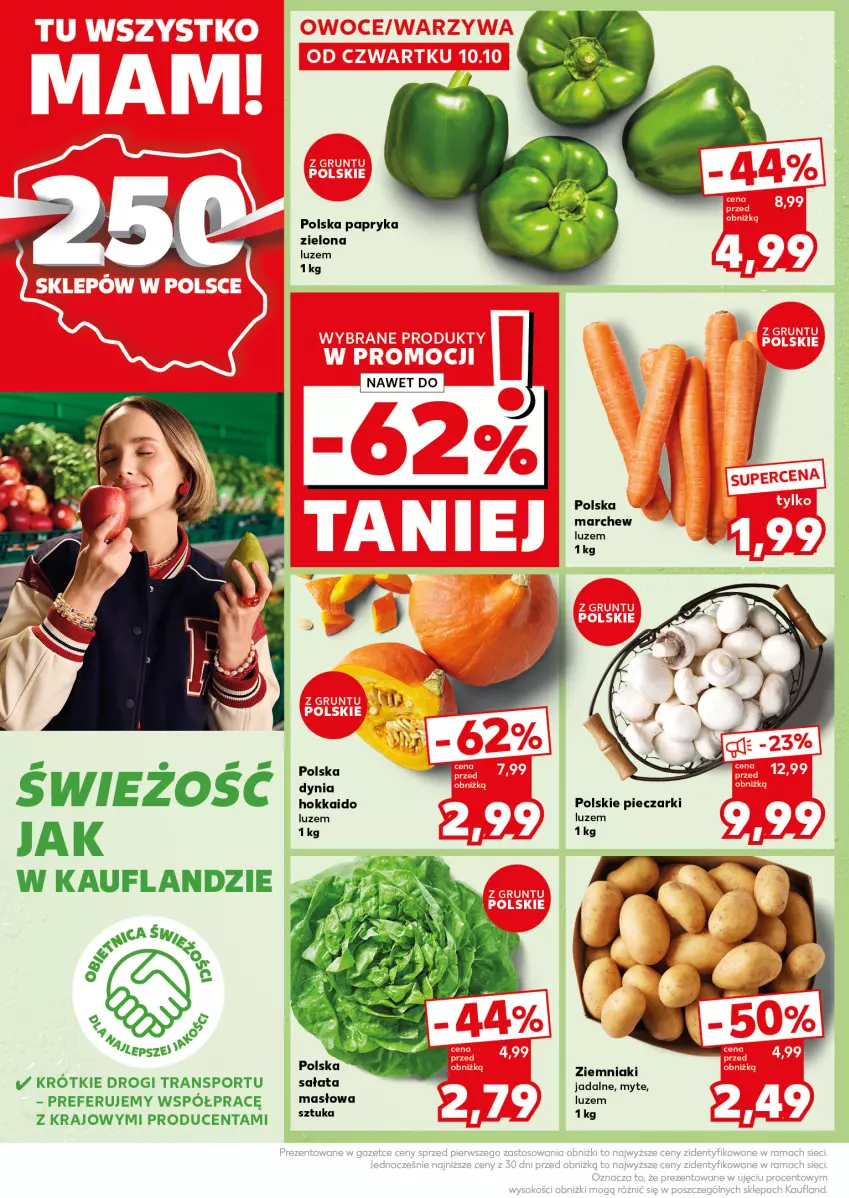 Gazetka promocyjna Kaufland - Kaufland - ważna 14.10 do 16.10.2024 - strona 10 - produkty: Papryka, Piec, Por, Sałat, Sport, Tran, Ziemniaki