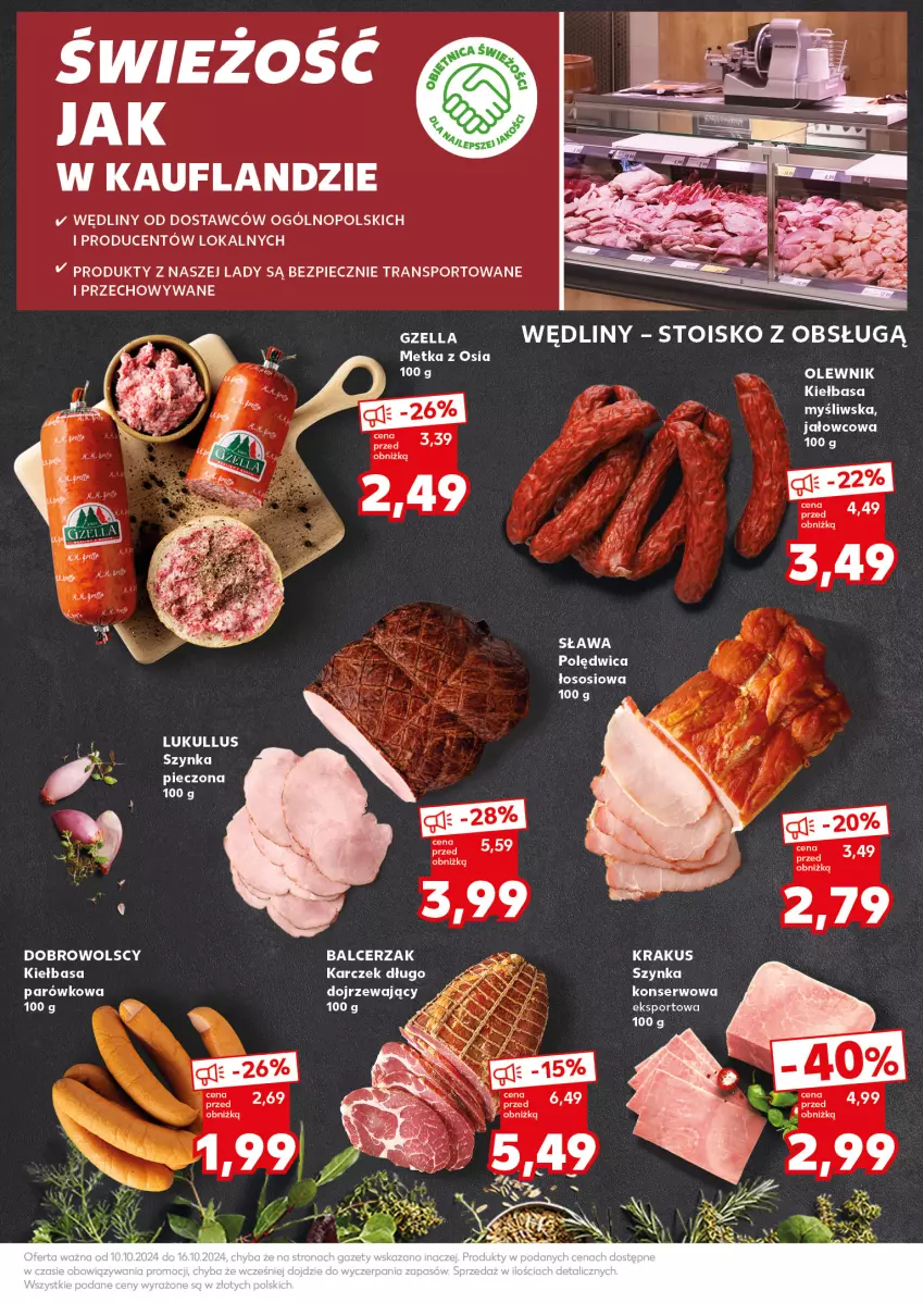 Gazetka promocyjna Kaufland - Kaufland - ważna 14.10 do 16.10.2024 - strona 19 - produkty: Kiełbasa, Olewnik, Piec, Por, Ser, Sos, Sport, Szynka, Tran