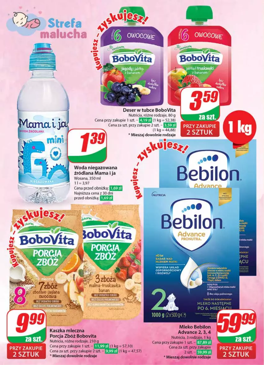 Gazetka promocyjna Dino - Gazetka 27 / 2024 - ważna 03.07 do 09.07.2024 - strona 14 - produkty: BEBILON, BIC, BoboVita, Deser, LANA, Por, Ser, Woda, Woda niegazowana, Wosana