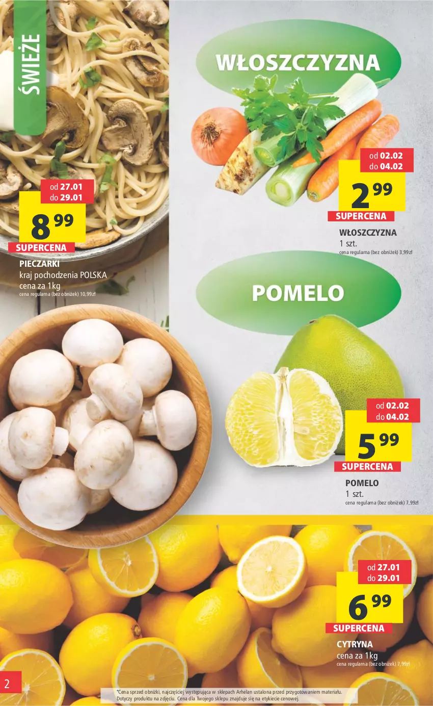 Gazetka promocyjna Arhelan - Gazetka - ważna 27.01 do 05.02.2023 - strona 2 - produkty: Piec, Pomelo