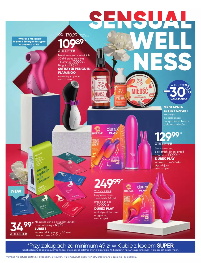 Gazetka promocyjna Super Pharm - Gazetka - ważna 16.06 do 13.07.2025 - strona 17 - produkty: Durex, Kosmetyki do pielęgnacji, Masażer, Sati, Sensual