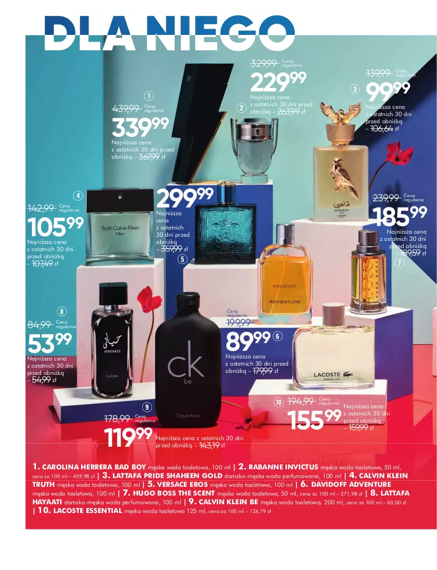 Gazetka promocyjna Super Pharm - Gazetka - ważna 16.06 do 13.07.2025 - strona 2 - produkty: Calvin Klein, Carolina Herrera, Davidoff, Fa, Hugo Boss, Lacoste, Perfum, Versace, Woda, Woda perfumowana, Woda toaletowa