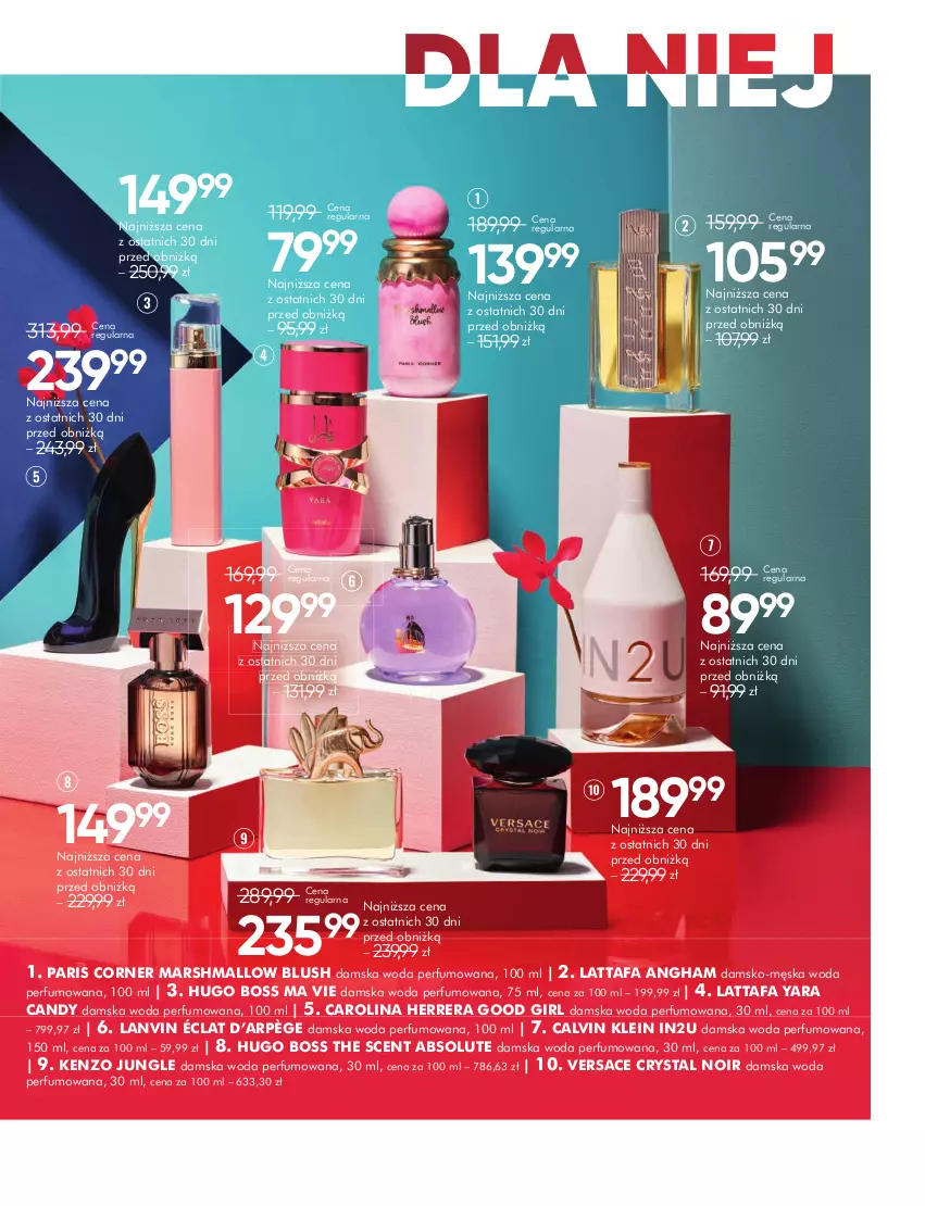 Gazetka promocyjna Super Pharm - Gazetka - ważna 16.06 do 13.07.2025 - strona 3 - produkty: Absolut, Calvin Klein, Candy, Carolina Herrera, Fa, Hugo Boss, Kenzo, Lanvin, Mars, Perfum, Versace, Woda, Woda perfumowana