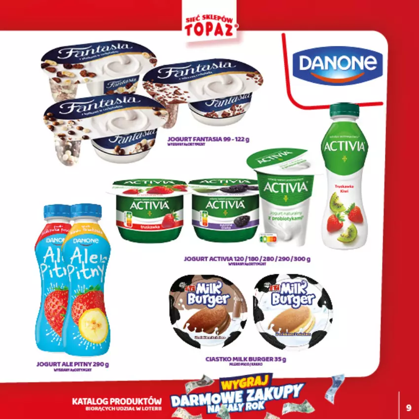 Gazetka promocyjna Topaz - Gazetka - ważna 01.02 do 28.03.2021 - strona 9 - produkty: Activia, Burger, Fa, Fanta, Gra, Jogurt