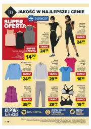 Gazetka promocyjna Carrefour - Gazetka - ważna od 20.01 do 20.01.2024 - strona 30 - produkty: Por, Gin, Biustonosz, Klej, T-shirt, Dres, Kamizelka, Sport, Legginsy, Bluza, Bluza dresowa