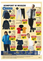 Gazetka promocyjna Carrefour - Gazetka - ważna od 20.01 do 20.01.2024 - strona 31 - produkty: Por, Szorty, Bermudy, Kurtka, Klej, T-shirt, Dres, Sport, Spodnie, Bluza, Spodnie dresowe, Bluza dresowa