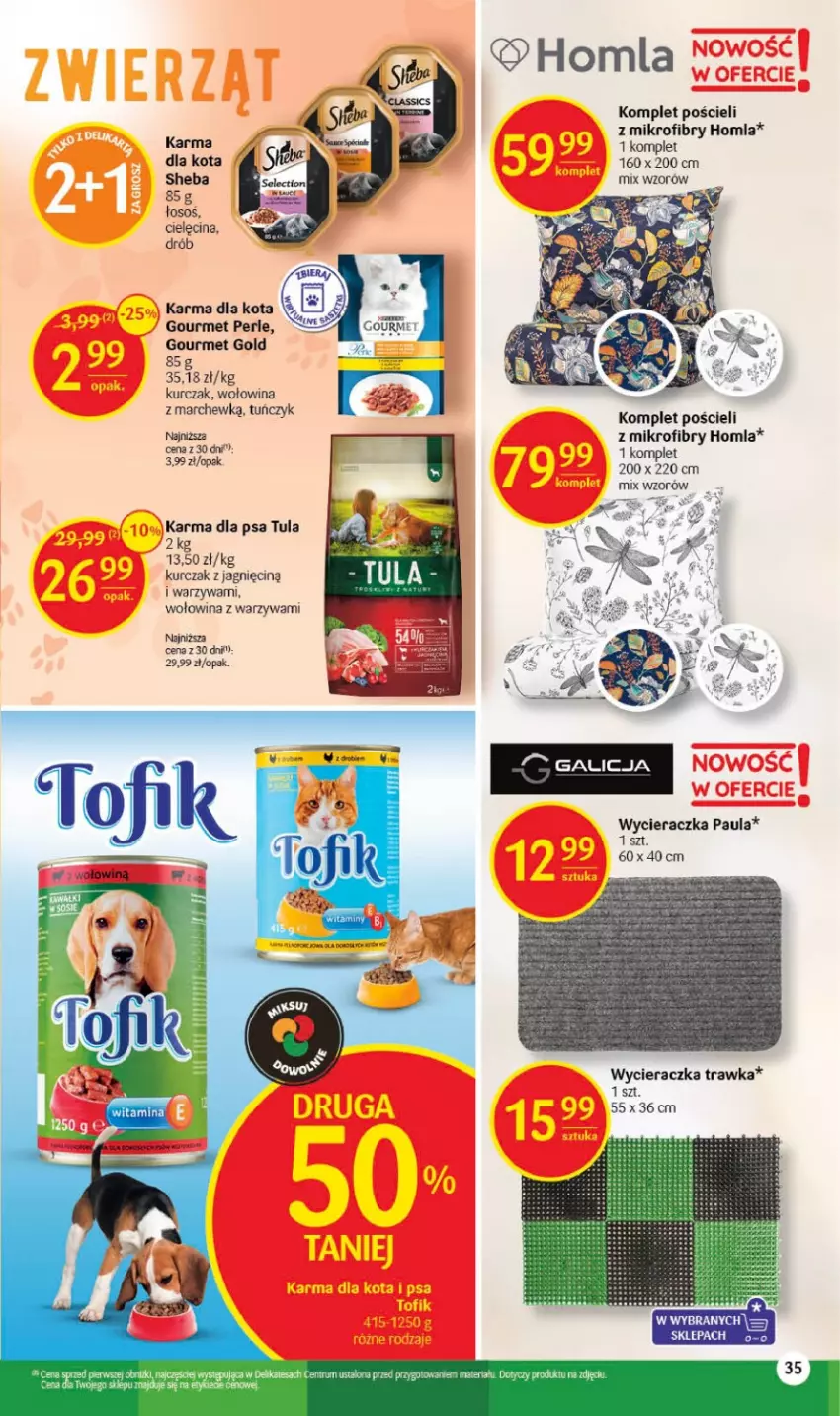 Gazetka promocyjna Delikatesy Centrum - Gazetka DC38 czw-sr - ważna 28.09 do 04.10.2023 - strona 35 - produkty: Drób, Gourmet Gold, Komplet pościeli, Kurczak, Pościel, Rum, Sheba, Tuńczyk, Warzywa, Wołowina, Wycieraczka