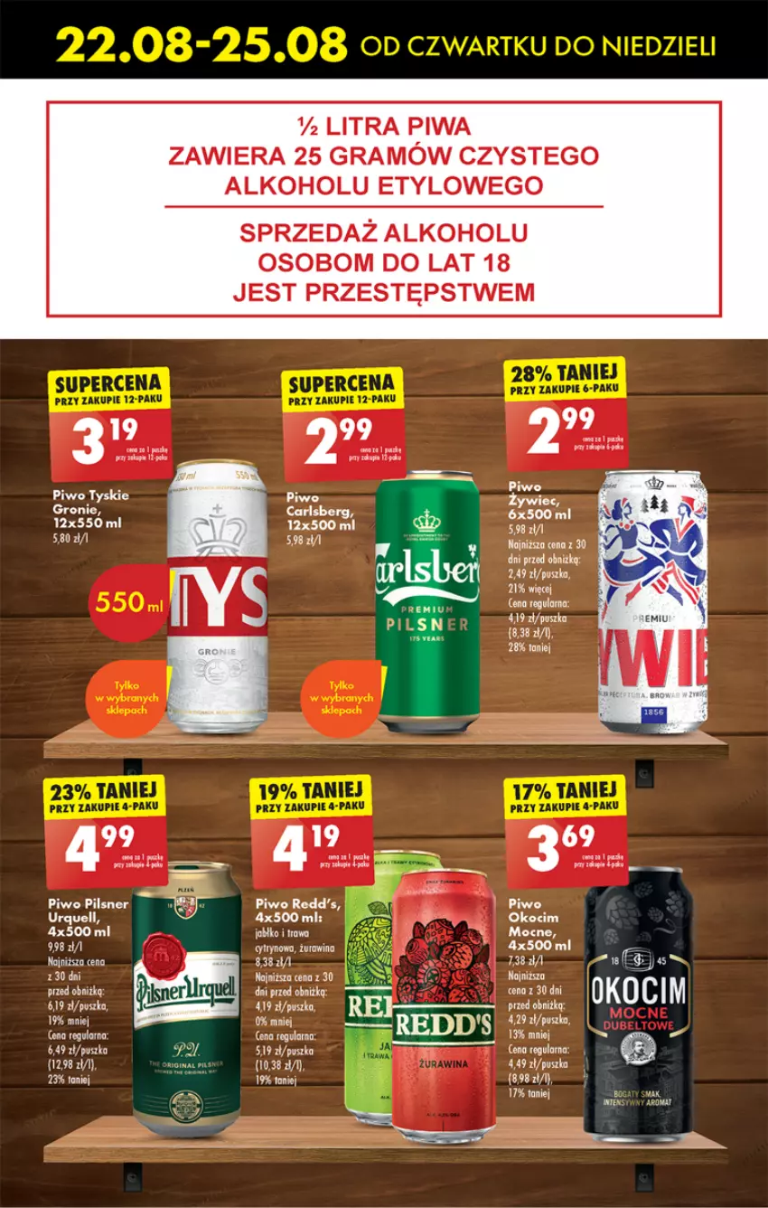 Gazetka promocyjna Biedronka - Od czwartku - ważna 22.08 do 28.08.2024 - strona 49 - produkty: Gra, Gry, Koc, Okocim, Pilsner Urquell, Piwa, Piwo, Por, Redd's, Tyskie