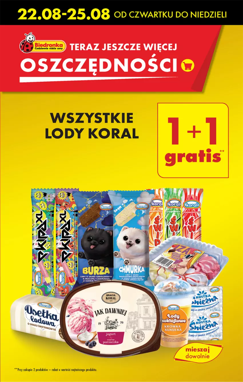 Gazetka promocyjna Biedronka - Od czwartku - ważna 22.08 do 28.08.2024 - strona 8 - produkty: Lody