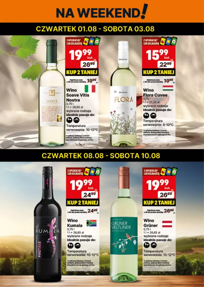 Gazetka promocyjna Delikatesy Centrum - DeliBarek DC31-DC32 - ważna 29.07 do 11.08.2024 - strona 4 - produkty: Flora, Ser, Wino