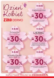 Gazetka promocyjna Ziko - Gazetka Ziko Dermo - Gazetka - ważna od 19.03 do 19.03.2025 - strona 14 - produkty: Ser, Embryolisse, Lierac, Clin, Clinic Way