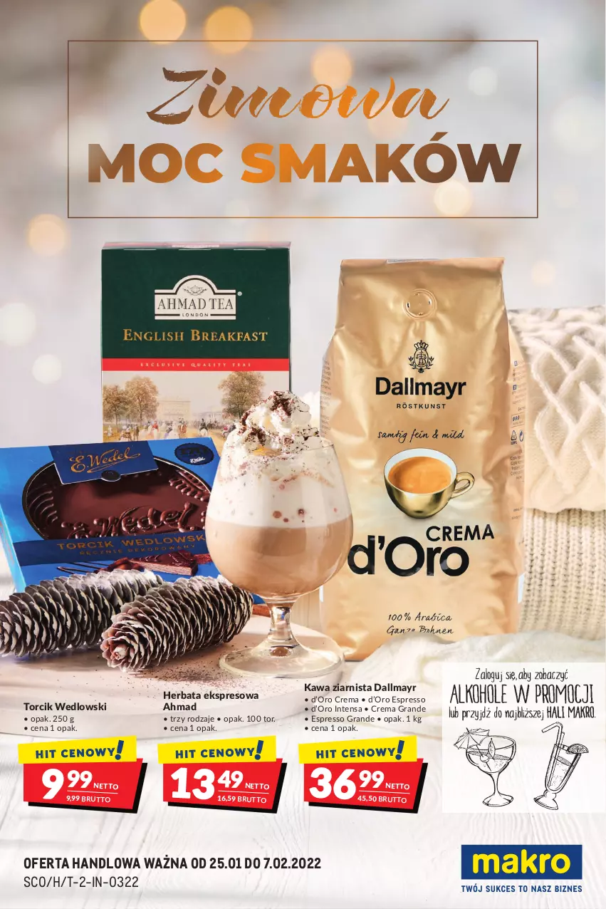 Gazetka promocyjna Makro - [Oferta specjalna] Zimowa moc smaków - ważna 25.01 do 07.02.2022 - strona 1 - produkty: Dallmayr, Gra, Herbata, Kawa, Kawa ziarnista