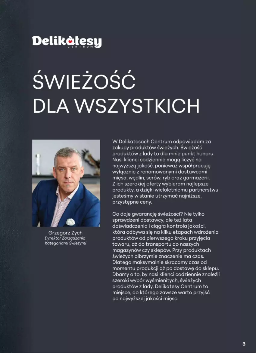 Gazetka promocyjna Delikatesy Centrum - Katalog LADA w Delikatesach Centrum od 19 sierpnia! 19.08-01.09.2024 - ważna 19.08 do 01.09.2024 - strona 3 - produkty: Mięso, O nas, Por, Rum, Ser, Sport, Tran