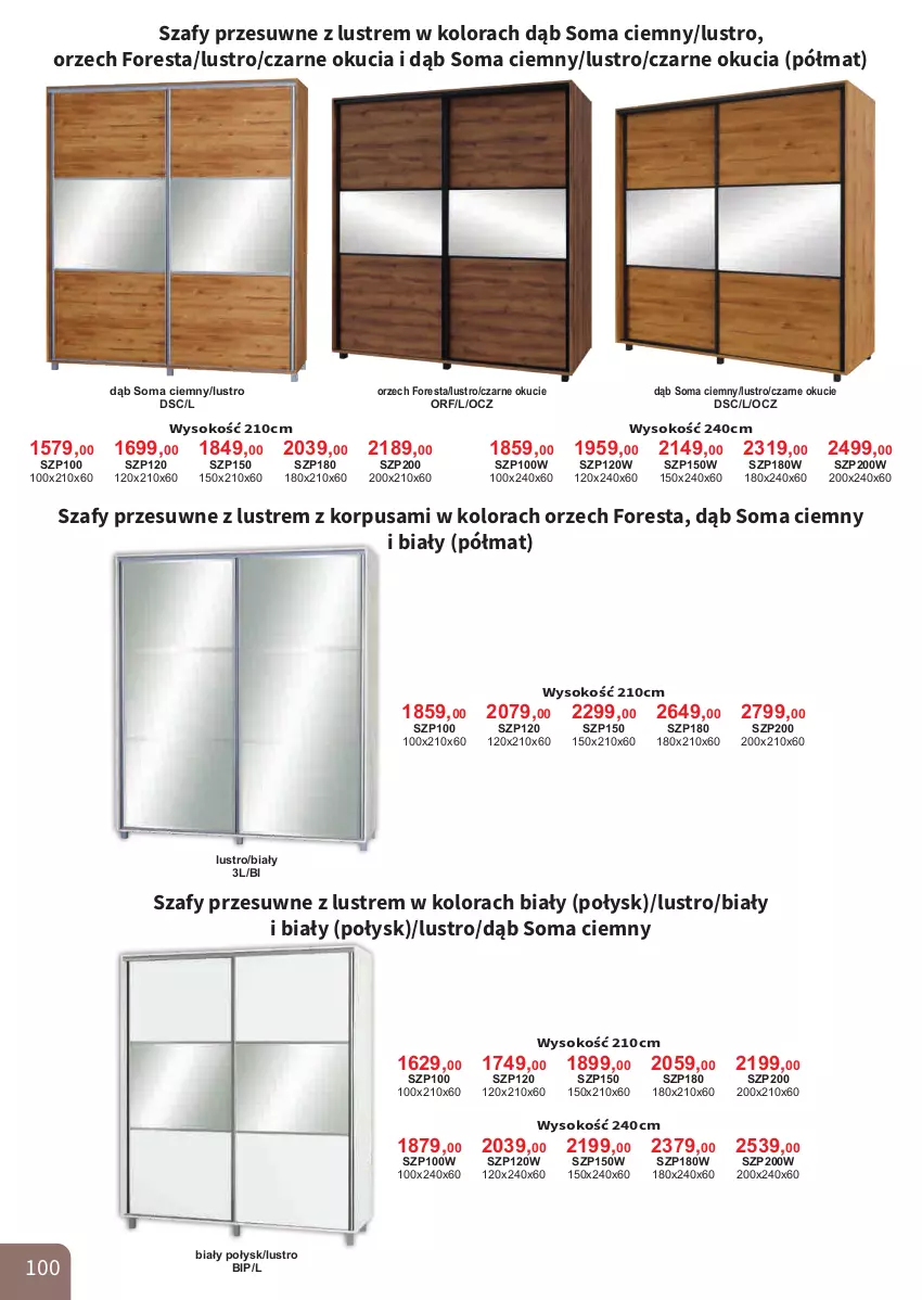 Gazetka promocyjna Bodzio - ważna 01.10 do 31.12.2025 - strona 100 - produkty: Lustro, Sok, Szafy przesuwne