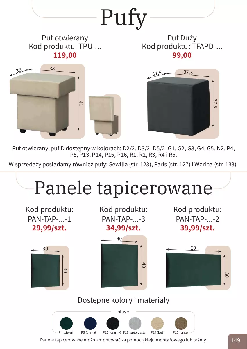 Gazetka promocyjna Bodzio - ważna 01.10 do 31.12.2025 - strona 149 - produkty: Fa, Gra, Granat, Klej, Puf