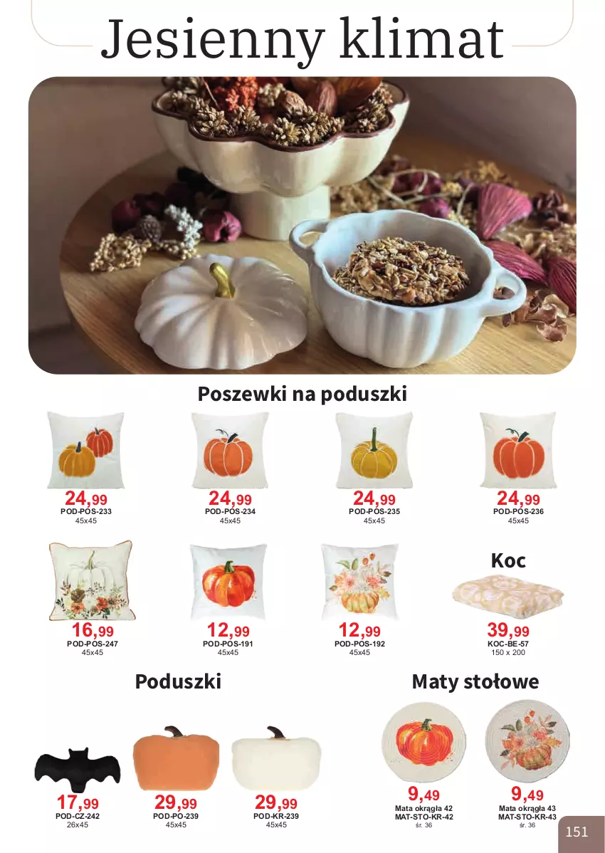 Gazetka promocyjna Bodzio - ważna 01.10 do 31.12.2025 - strona 151 - produkty: Koc, Maty stołowe