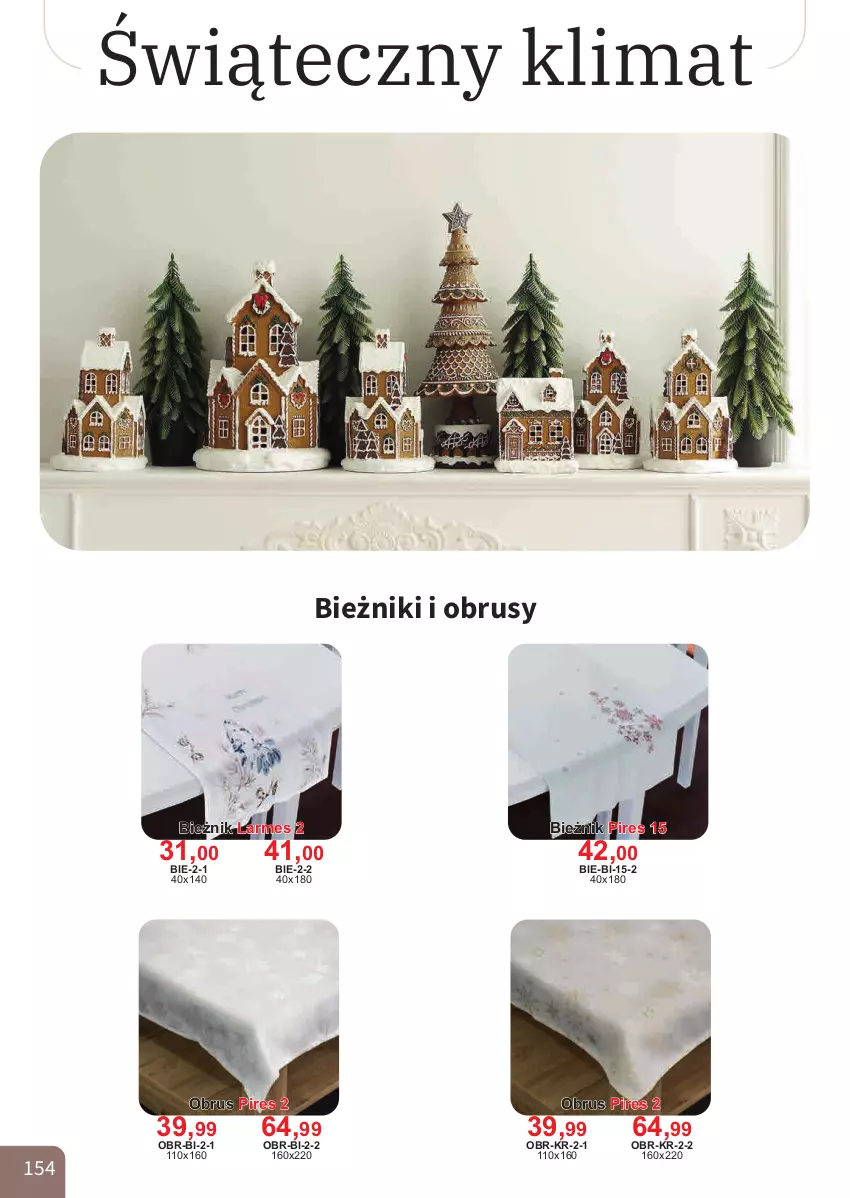 Gazetka promocyjna Bodzio - ważna 01.10 do 31.12.2025 - strona 154 - produkty: Bieżnik, Obrus
