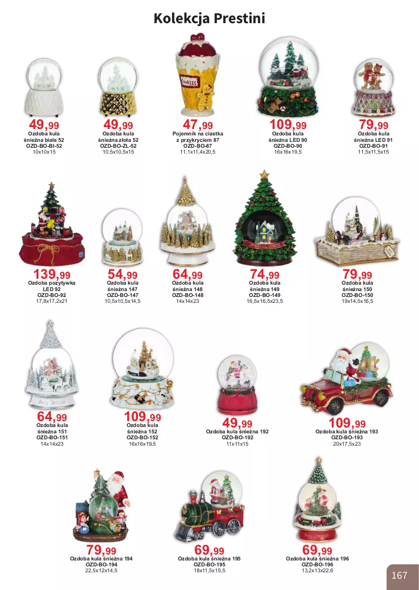 Gazetka promocyjna Bodzio - ważna 01.10 do 31.12.2025 - strona 167 - produkty: Ciastka, Kula śnieżna, Ozdoba, Pojemnik