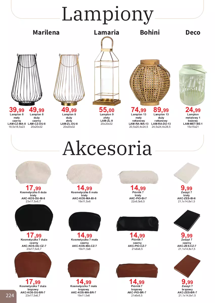 Gazetka promocyjna Bodzio - ważna 01.10 do 31.12.2025 - strona 224 - produkty: Kosmetyczka, Lampion, Piórnik