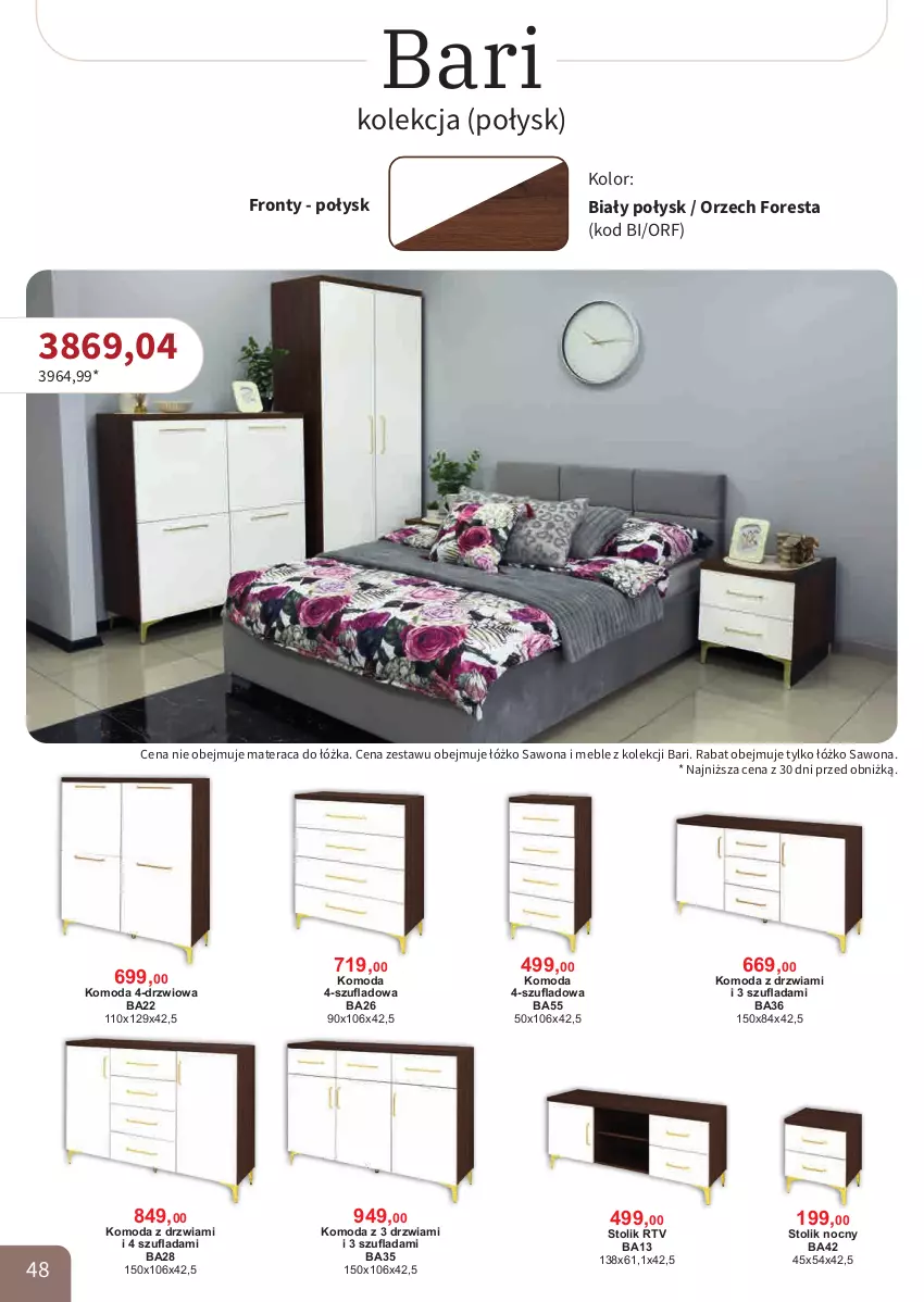 Gazetka promocyjna Bodzio - ważna 01.10 do 31.12.2025 - strona 48 - produkty: Drzwi, Komoda, Materac, Meble, Moda, Stolik, Stolik nocny, Tera