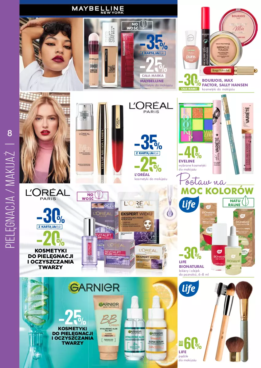 Gazetka promocyjna Super Pharm - Gazetka - ważna 22.07 do 10.08.2022 - strona 8 - produkty: Bell, Bourjois, Eveline, Fa, Kosmetyki do pielęgnacji, L’Oréal, Makijaż, Max Factor, Maybelline, Sally Hansen