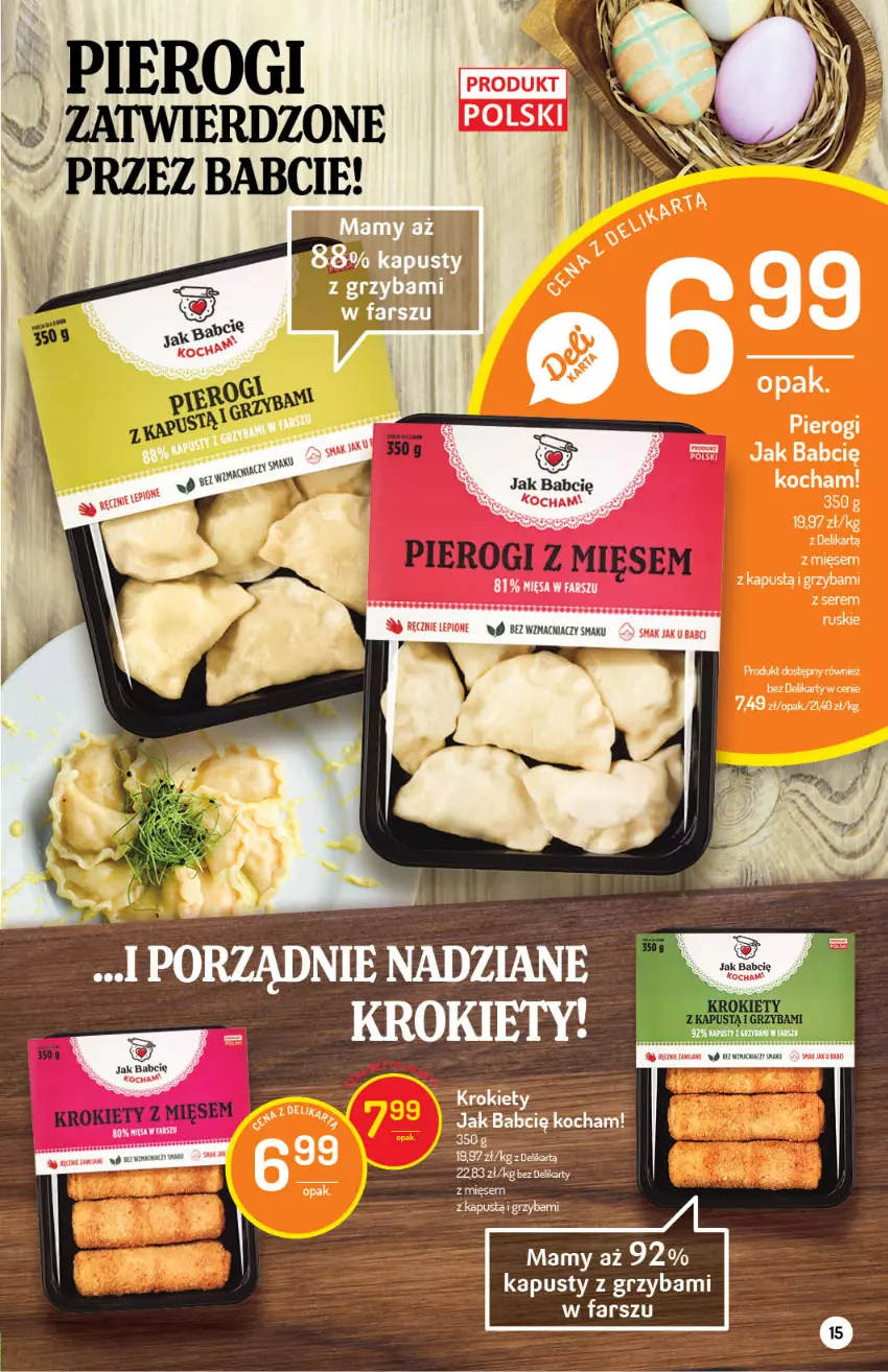 Gazetka promocyjna Delikatesy Centrum - Gazetka Delikatesy Centrum - ważna 24.03 do 29.03.2021 - strona 15 - produkty: Kawa, Krokiety, Pierogi