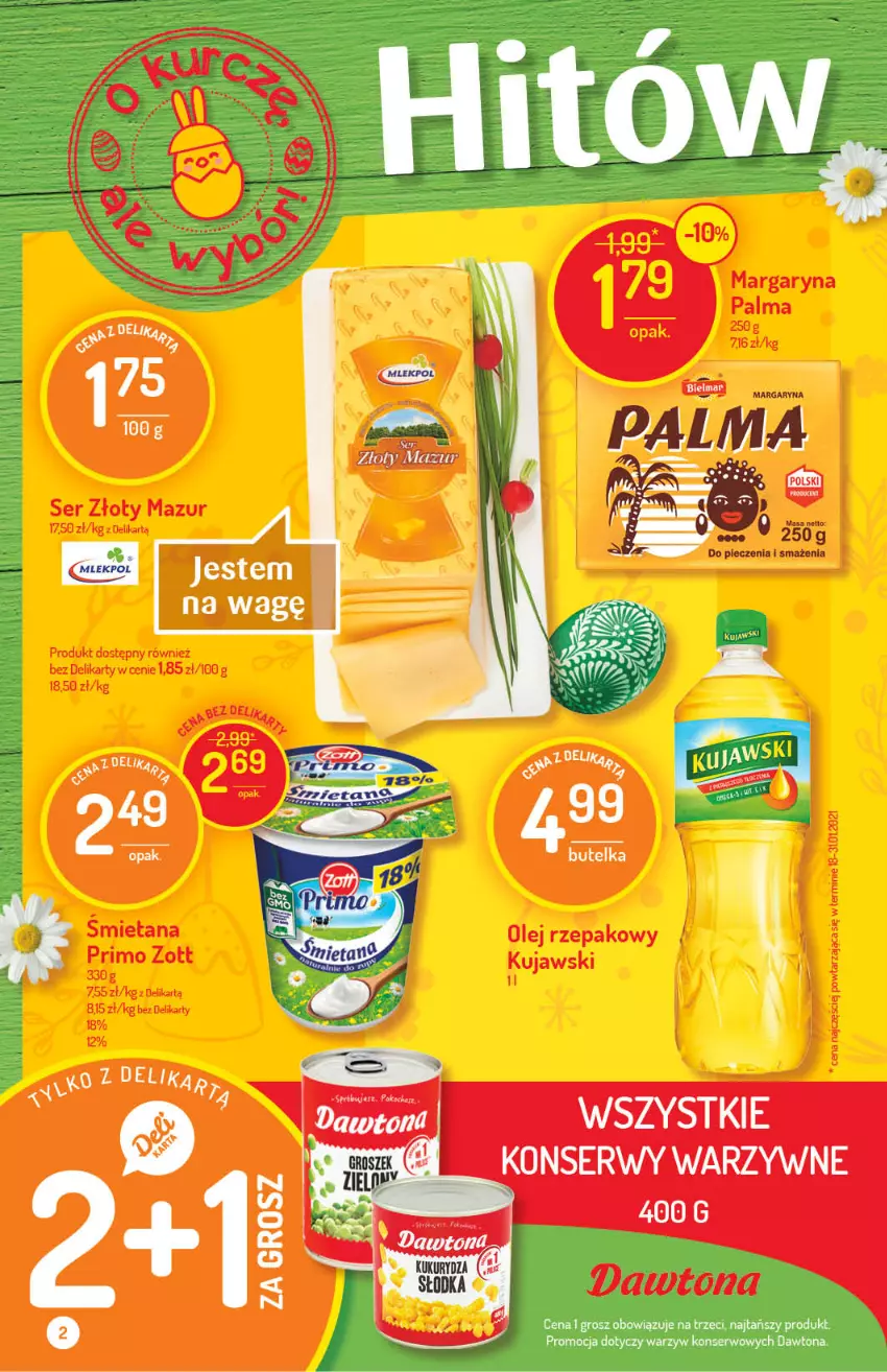 Gazetka promocyjna Delikatesy Centrum - Gazetka Delikatesy Centrum - ważna 24.03 do 29.03.2021 - strona 2 - produkty: Dawtona, Ser