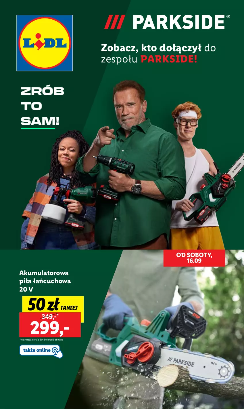 Gazetka promocyjna Lidl - GAZETKA - ważna 16.09 do 16.09.2023 - strona 1 - produkty: Akumulator, Parkside