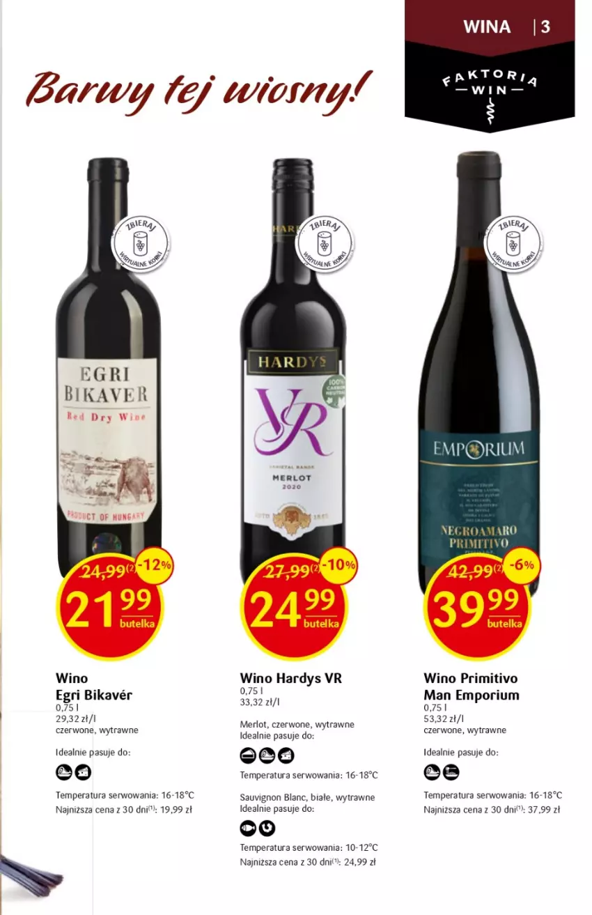 Gazetka promocyjna Delikatesy Centrum - DeliBarek DC10/DC11 - ważna 09.03 do 22.03.2023 - strona 3 - produkty: Merlot, Por, Sauvignon Blanc, Ser, Wino