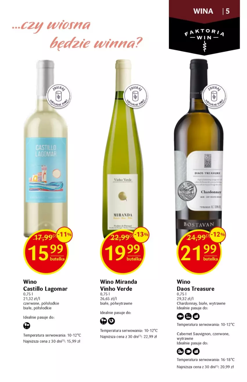 Gazetka promocyjna Delikatesy Centrum - DeliBarek DC10/DC11 - ważna 09.03 do 22.03.2023 - strona 5 - produkty: Cabernet Sauvignon, Chardonnay, Ser, Wino