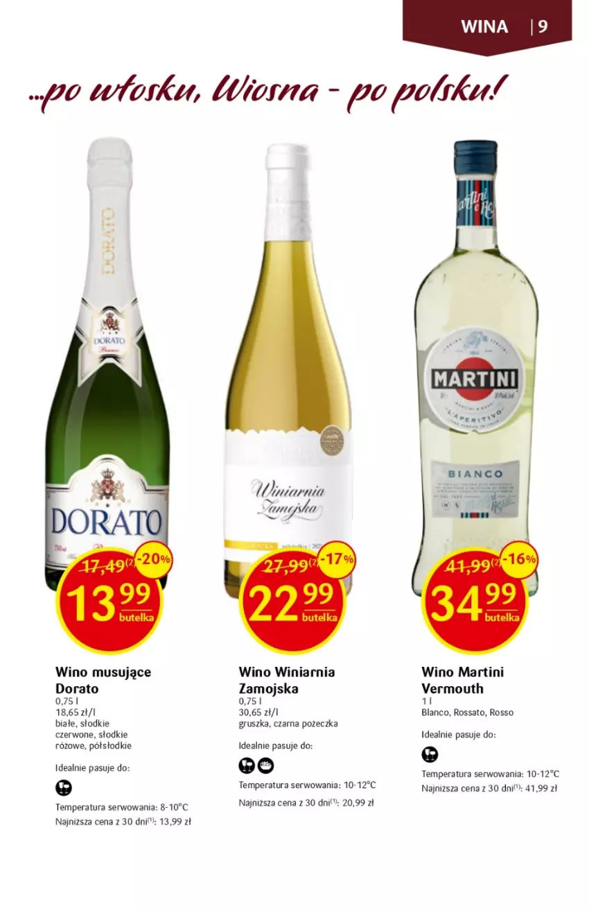 Gazetka promocyjna Delikatesy Centrum - DeliBarek DC10/DC11 - ważna 09.03 do 22.03.2023 - strona 9 - produkty: Martini, Mus, Ser, Vermouth, Winiarnia Zamojska, Wino, Wino musujące