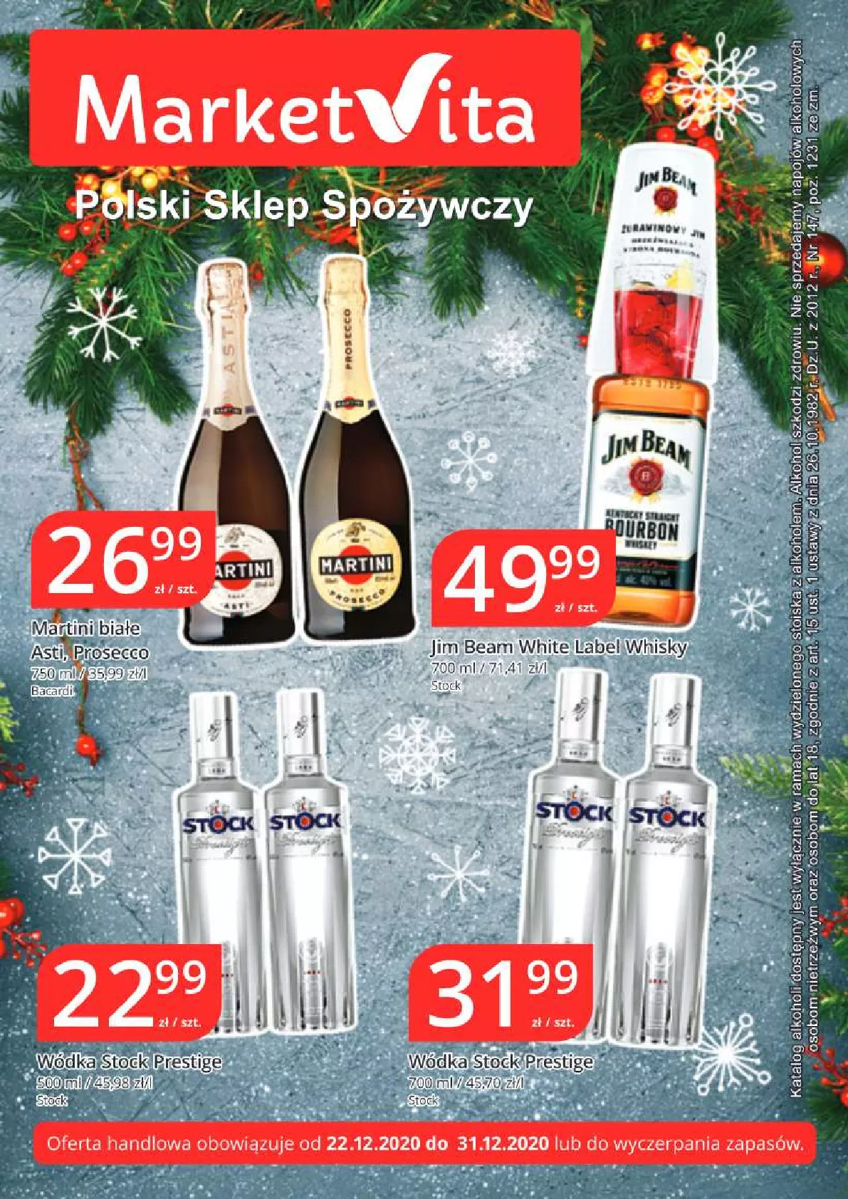 Gazetka promocyjna Market Vita - Sylwester - ważna 28.12.2020 do 01.12.2021 - strona 1