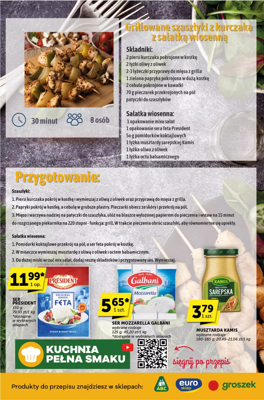 Gazetka promocyjna ABC - ważna 18.04 do 30.04.2024 - strona 2 - produkty: Feta, Galbani, Gin, Grill, Groszek, Kamis, Kawa, Kuchnia, Kurczak, Mięso, Mozzarella, Mus, Musztarda, Papier, Papryka, Piec, Piekarnik, Pomidorki, Przyprawy, Sałat, Sałatka, Ser, Sos, Top, Warzywa