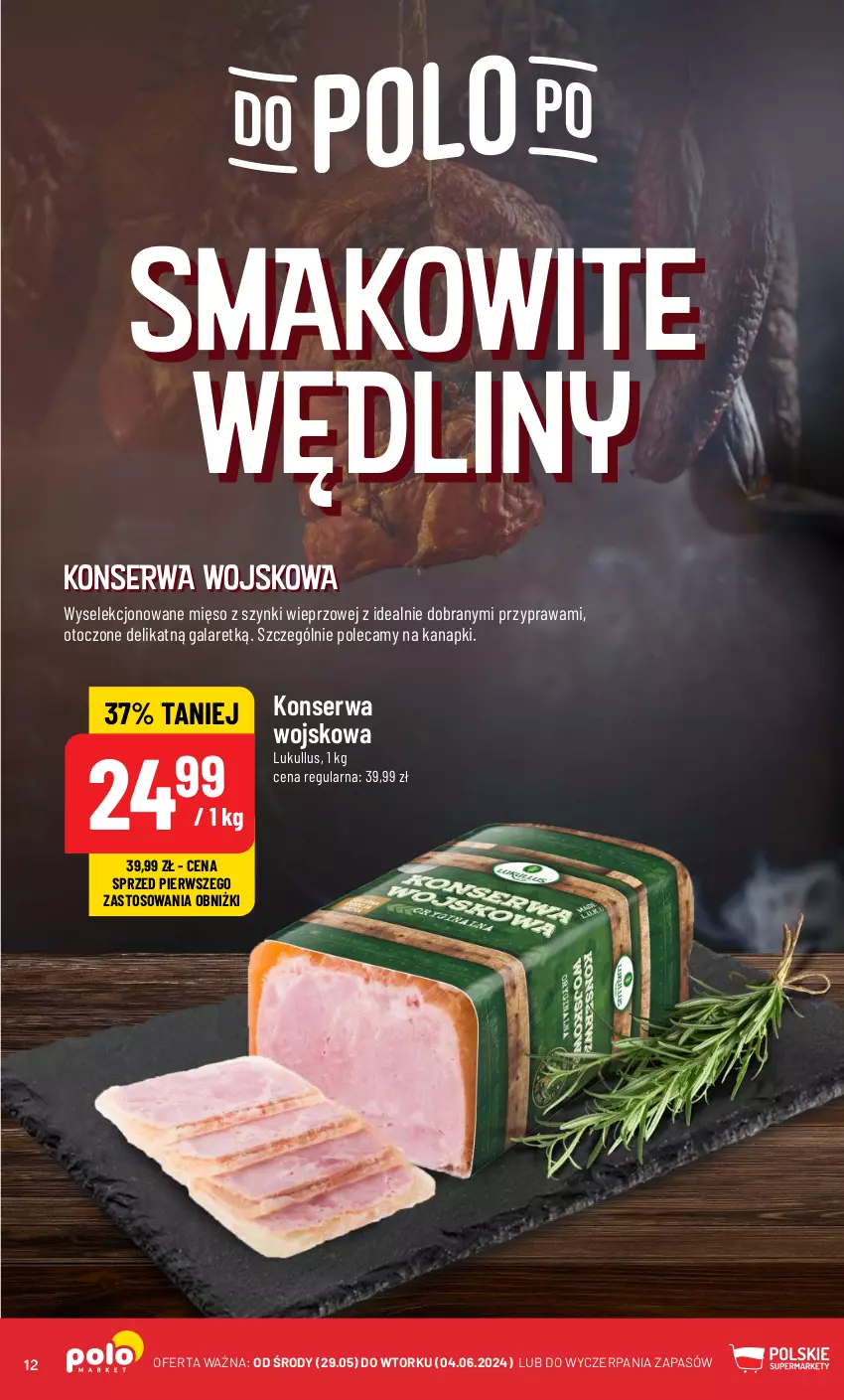 Gazetka promocyjna PoloMarket - Gazetka pomocyjna - ważna 29.05 do 04.06.2024 - strona 12 - produkty: Gala, Mięso, Ser