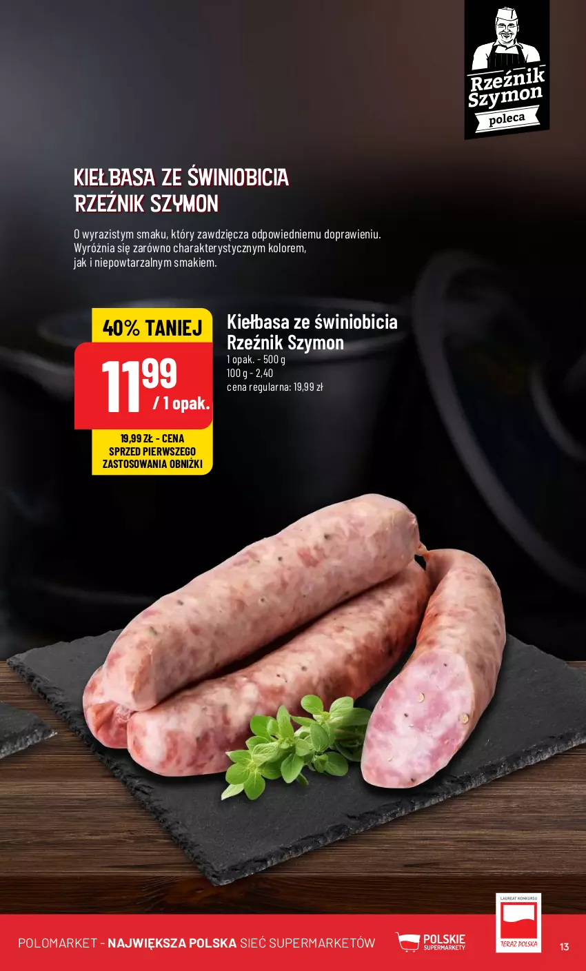 Gazetka promocyjna PoloMarket - Gazetka pomocyjna - ważna 29.05 do 04.06.2024 - strona 13 - produkty: BIC, Kiełbasa