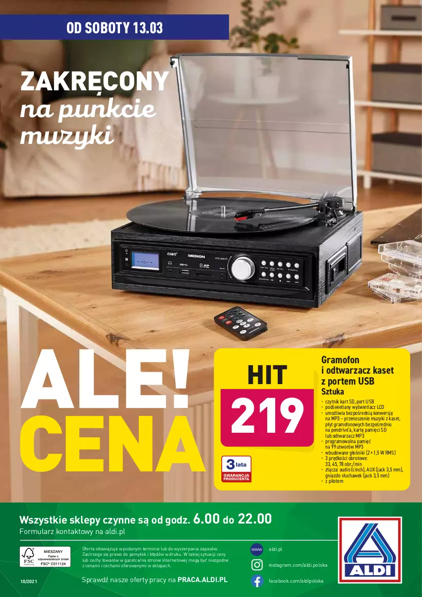 Gazetka promocyjna Aldi - Od Środy i Soboty - ważna 10.03 do 13.03.2021 - strona 10 - produkty: Fa, Głośnik, Gra, Pendrive, Por