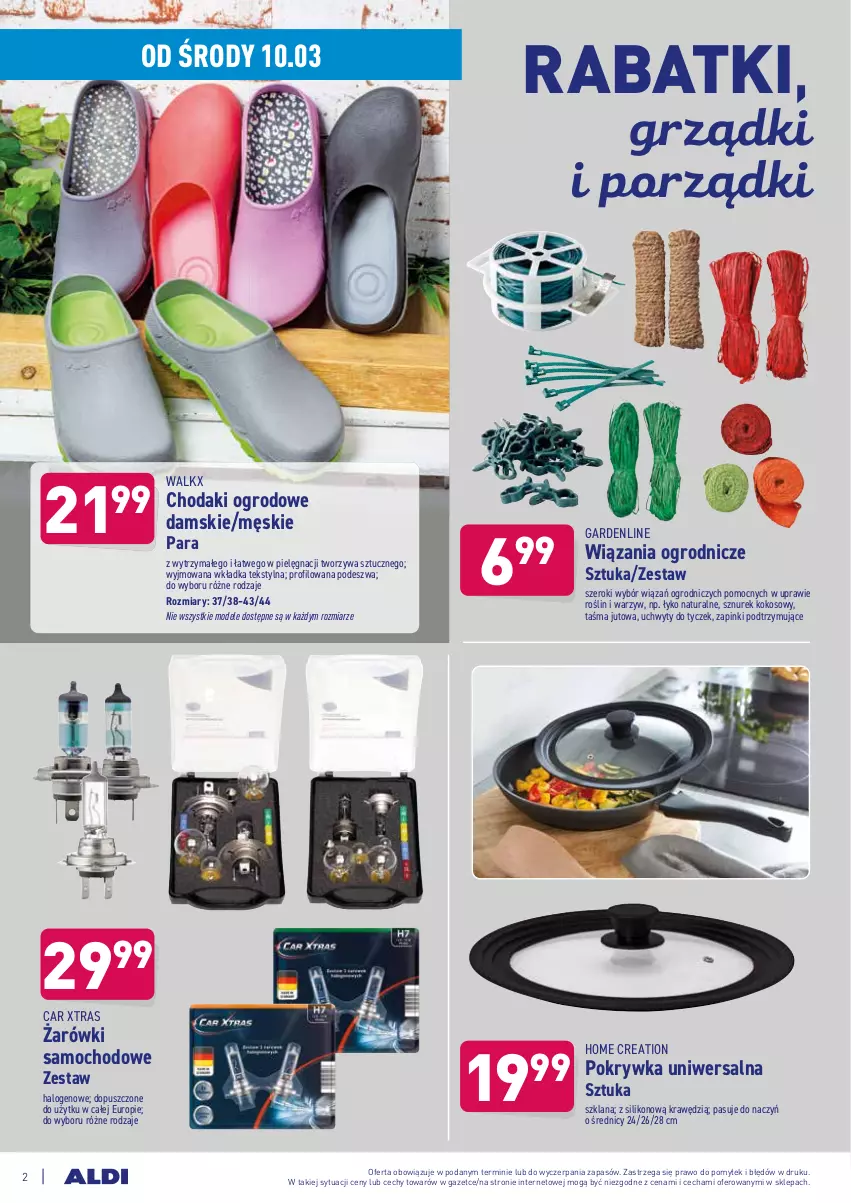 Gazetka promocyjna Aldi - Od Środy i Soboty - ważna 10.03 do 13.03.2021 - strona 2 - produkty: Halo, Kokos, LANA, Por, Sznurek, Uchwyty