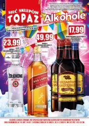 Gazetka promocyjna Topaz - Gazetka - Gazetka - ważna od 31.01 do 31.01.2023 - strona 1 - produkty: Top, Johnnie Walker, Wódka, Whisky, Wino, Grzaniec Galicyjski