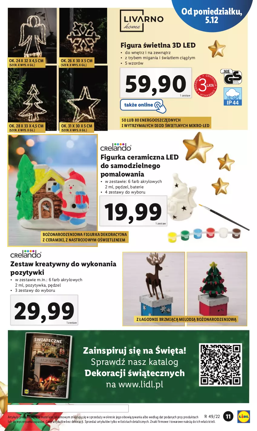 Gazetka promocyjna Lidl - GAZETKA - ważna 05.12 do 11.12.2022 - strona 11 - produkty: Fa, Figurka ceramiczna