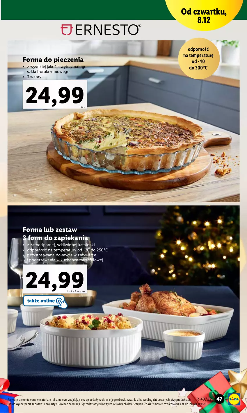 Gazetka promocyjna Lidl - GAZETKA - ważna 05.12 do 11.12.2022 - strona 49 - produkty: Fa, Forma do pieczenia, Piec, Por, Sok